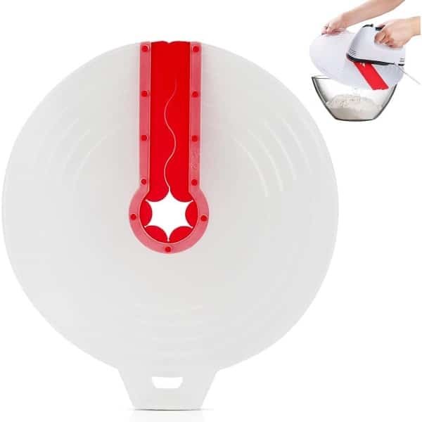 Staafmixer Splatter Guard - Spatdeksel - Spatdeksel Voor Mixer - ø 34 Cm - Garde & Klopper - Antispatdeksel Siliconen - Universele - Past Op De Meeste Staafmixer - Vaatwasserbestendig - Deksel voor Beslagkom - Keuken Gadgets, Accessoires - Voor Mixer