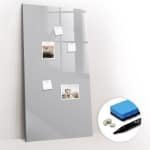 Tulup Whitebord - Kleur Lichtgrijs Magneetbord - 60 cm x 120 cm - Magnetic Board - Interieur Accessoires Kantoor - Memobord Keuken - Productiviteit Tools - Inclusief Gratis Magneten & Marker & Spons - Magneetbord Keuken - Magnet Board