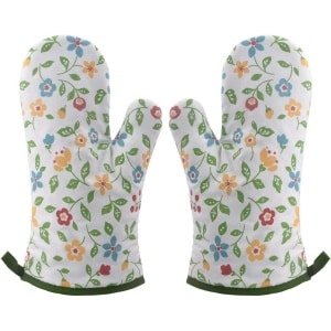 Verdikte Hittebestendige Ovenhandschoenen in Grappige Bloemrijke Groen Ontwerpen - Set van 2 - Keuken Accessoires voor Bakken en Koken