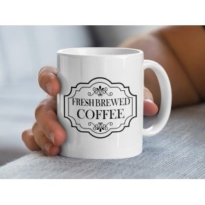 Verse Gezette Koffie Mok, Klassieke Koffie Mok, Koffieliefhebber Geschenk, Unieke Koffie Mok, Koffie Bar Decor, Keuken Accessoire, Retro Mok