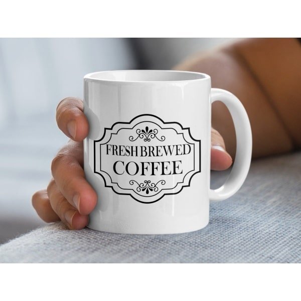 Verse Gezette Koffie Mok, Klassieke Koffie Mok, Koffieliefhebber Geschenk, Unieke Koffie Mok, Koffie Bar Decor, Keuken Accessoire, Retro Mok