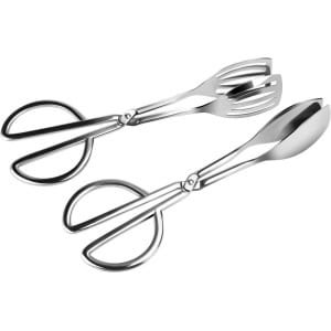 Voedsel Tang 2 Pack - RVS BBQ Keuken Tang - Servies Accessoire voor Keuken - Koekjes Clip Cake - Keukenhulp - Handig Gereedschap