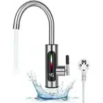 WNHB® Elektrische Warmwaterkraan met LED Display - Instelbare Uitloop - Instant Doorstroomverwarmer voor Keuken en Badkamer