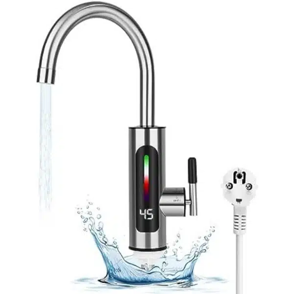 WNHB® Elektrische Warmwaterkraan met LED Display - Instelbare Uitloop - Instant Doorstroomverwarmer voor Keuken en Badkamer