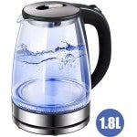 Waterkoker - Glazen Waterkoker - Elektrische Theeketel 1.8L - Glazen Waterkoker Met LED Verlichting - 220V Waterkoker - Snelkoker - Waterkoker Met Droogkookbeveiliging - 1500W - 1800W Waterkoker - BPA-vrije Waterkoker - Keuken Waterkoker