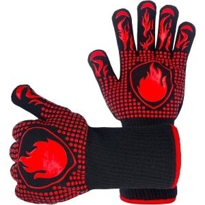 Zeynomax - Hittebestendige Grillhandschoenen tot 800 °C - Aramide-weefsel - Antislip - Barbecue-accessoires - Keuken - Grill - BBQ - Ovenwanten