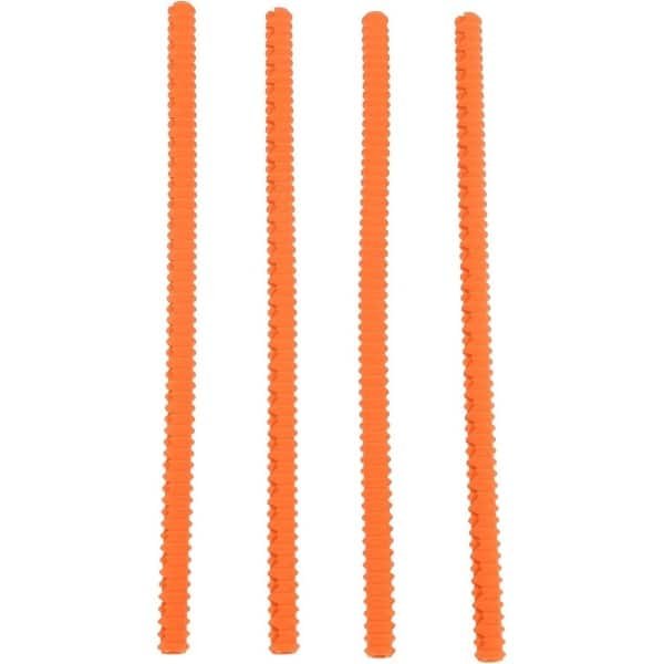Zeynomax - Ovenrek Bescherming - Hittebestendige Siliconen - Brandwonden Voorkomen - Ovenrek Randbeschermer - Set van 4 - Oranje - 142 Inch Lang - Keuken Accessoires - Hittebestendig Siliconen - Bescherming Littekens