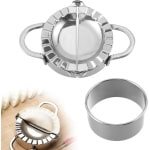 Zeynomax - Ravioli vorm set van 2 stuks inclusief stalen dumplingmakers | Keuken accessoire voor Chinese dumplings en pierogi | Handige vormen voor ravioli met de Household Kitchen.