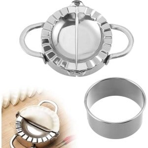 Zeynomax - Ravioli vorm set van 2 stuks inclusief stalen dumplingmakers | Keuken accessoire voor Chinese dumplings en pierogi | Handige vormen voor ravioli met de Household Kitchen.