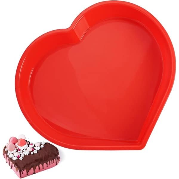 Zeynomax - Siliconen Bakvormen 20 cm Rond Anti-aanbak - Set van 2 - Voor Taarten en Cheesecakes met Regenboogcakes - Keuken Accessoires