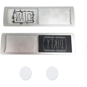 Zeynomax - Universeel vaatwasser teken met magneet - Schoon/Vuil - Inclusief 2 dubbelzijdige stickers - Voor niet-magnetische vaatwassers - Geschikt voor Wasserij - Y58-1 - Handig keuken accessoire