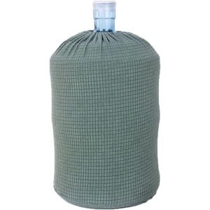 Zeynomax - Waterdispenser accessoires met afdekking in groen - elastische stof - herbruikbaar - voor 5 liter fles - voor home, kantoor en keuken - decoratie.