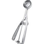 Zilver Easy Release Cookie Scoop - Roestvrij Staal Keuken Lepel - Zilverkleurig Design - ijs Schepper - Handige Gadget - Vaatwasmachinebestendig - Duurzaam Keukengerei - Ergonomische Lepel - Cupcake Schep - Handige Bakaccessoire - Premium Kwaliteit