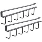2x Ophanghaken voor Kast - Keuken Organizer Zonder Boren - Ideaal voor Mokken, Glazen, Keukengerei & Accessoires