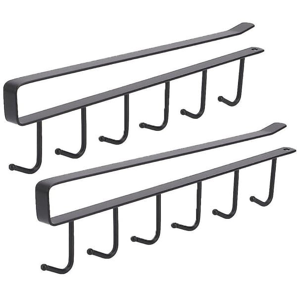 2x Ophanghaken voor Kast - Keuken Organizer Zonder Boren - Ideaal voor Mokken, Glazen, Keukengerei & Accessoires