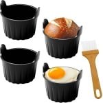 4pcs Silicone Moulds - Air Fryer Nonstick Oven Moulds - Keuken Accessoires - Herbruikbare Silicone Insert Pot Liner voor Baking Pudding en Eieren