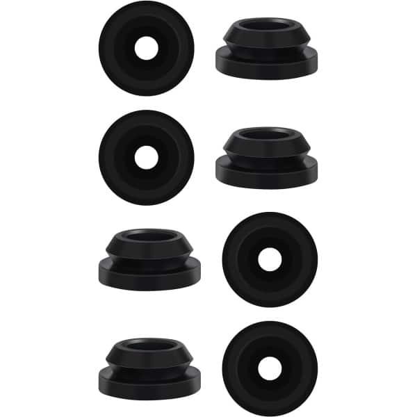 8pcs RV Stove Grommets - Zwarte Rubber Grommet Set - Compatibel met Magic Chef Stove Grills - Keuken Accessoires