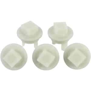 Accessoires Tungsten Zwart Stopverf Wit Plastic - 5 Stuks Thuis Keuken Vleesmolen Onderdelen - Plastic Gear Mouw Fit Voor Gebruik