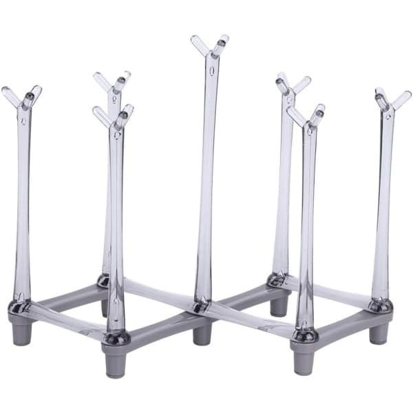 Afdruiprek Stand Lichtgrijs - Intrekbare Cup - Droogrek Drinkfles - Afdruiprek Standhouder - Home Keukengerei - Droogrek voor glazen - Keuken Accessoires - Woonkamer Bar Decor