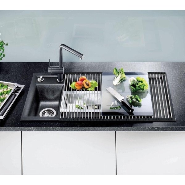 Afwasbak Droogrek Over Gootsteen - Roll-Up Afvoerbakken Voor Keuken Aanrecht - Sink Accessoires - Keuken Essentials - Nieuw Huis - 20 buizen - 45 * 40 cm