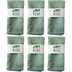 Allecto plus - Set van 6 Linnen Servetten - Duurzaam en Hoogwaardig - 40 x 40 cm - Wasbaar - Keuken en Tafel Accessoires voor Diner, Café en Restaurant.