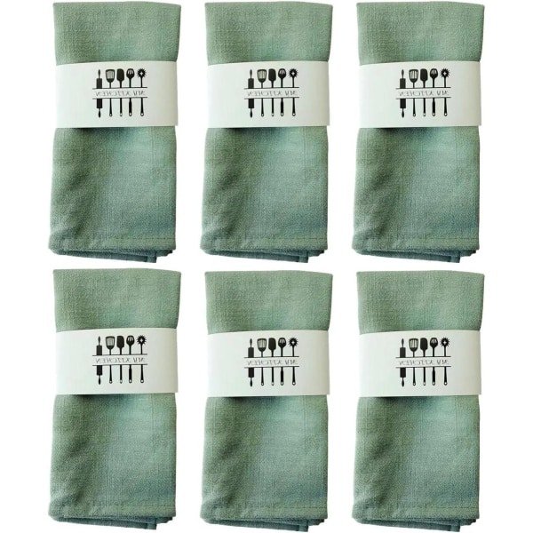 Allecto plus - Set van 6 Linnen Servetten - Duurzaam en Hoogwaardig - 40 x 40 cm - Wasbaar - Keuken en Tafel Accessoires voor Diner, Café en Restaurant.