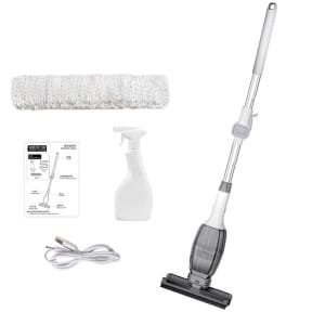 CHIWIN Elektrische Ramenreiniger - Draadloos Raamwisser met Telescoopsteel - 2-in-1 Schrobber & Trekker - Voor Hoge Ramen, Badkamer, Auto & Keuken