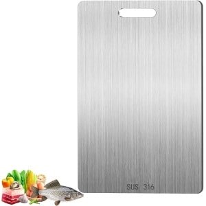 Chopping Board - 34 - 23 cm - RVS Keuken Board - Keuken Accessoires - Dubbelzijdige Snijplank