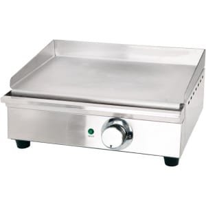 Elektrische Grillplaat Voor Professionele Keuken - Teppanyaki Tafelgrill - Geschikt Voor Binnen - Roestvrij Staal - Thermostaatbediening - Anti-Aanbaklaag - 41.1 x 29.7 x 18.5 Cm