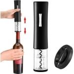 Elektrische Kurkentrekker Met Foliesnijder - Automatische Wijnfles Opener - Elektrische Flesopener - Keuken Accessoires - Fles Openmaken - Batterij Type