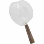 Glazen Melkpot Houten Handvat V-vormige Uitloop Noedels Steelpan Keuken Kookgerei Accessoire (600ml)