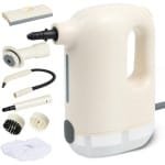 Gloovon 8-in-1 Stoomreiniger - 1200W Handstomer met 3.0 Bar Druk - 300 ML Steam Cleaner - Desinfecteert met 120°C Stoom - Handstomer voor Vloer, Ramen, Keuken & Kleding - 8-Delige accessoires Set