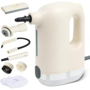 Gloovon 8-in-1 Stoomreiniger - 1200W Handstomer met 3.0 Bar Druk - 300 ML Steam Cleaner - Desinfecteert met 120°C Stoom - Handstomer voor Vloer, Ramen, Keuken & Kleding - 8-Delige accessoires Set