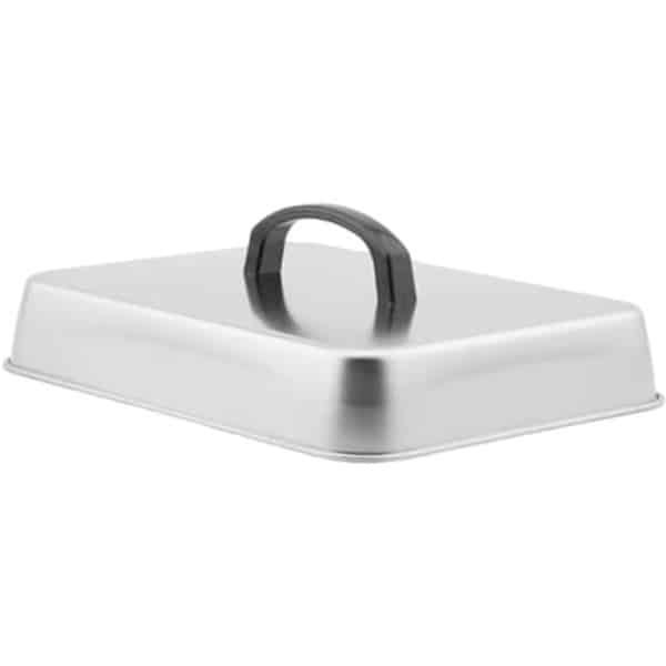 Grill Cheese Melt Dome, Roestvrij Staal Basting Cover, Hittebestendig Handvat, Rechthoekig Koken Deksel, Griddle Bbq Accessoires voor Outdoor, Barbecue, Keuken, 11,02 x 8,66 x 3,94 inch
