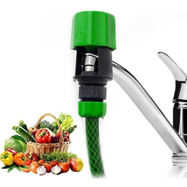 Groene universele verbindingsbuisconnector, waterslangadapter keukenbuisconnector kraanadapter, wateraccessoires slangconnector, tuin, huis, keuken, slangconnectoren en accessoires