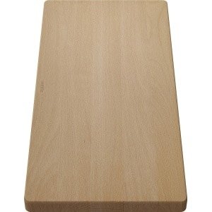 Houten snijplank van massief beukenhout, geschikt voor gootsteen, accessoires voor de wastafel in de keuken, beukenhout, 546 x 266 x 34 mm