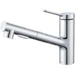 Kelleria hogedruk uittrekbare keukenkraan, dubbele spoeldouche, keukenkraan met uittrekbare sproeier, eengreepsmengkraan voor de keuken, 120° draaibaar, waterbesparend, inclusief accessoires, chroom