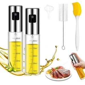 Olievernevelaar met Trechter en Borstels - Keuken Accessoire - Set van 2