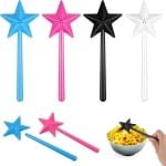 Pepper Shakers Sets - 4 Stks - Fairy Wand Star Shape - Zout Dispenser - Hervulbare Container - met Gaten - Verwijderbare Licht - Een Hand Operatie - Smaakstof Organizer - Keukengerei - Doseer Gadgets