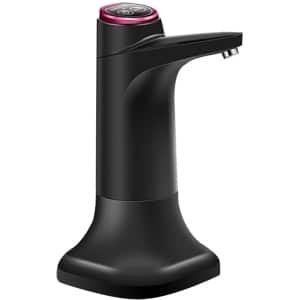 Pomp - waterfles pomp - Elektrische Drinkwaterpomp - Waterpomp voor 5 gallons - USB-C oplaadbare - waterkandispenser - draagbare automatische - Emmertafel met dubbel doel - voor kampeerbenodigdheden - watertafel - keuken - kantoor - picknick - zwart