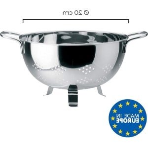 Ronde zeef op poten met 2 handgrepen - D.20 cm - roestvrij staal - keuken accessoire