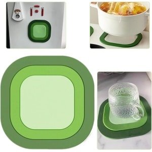 Set van 3 Siliconen Pot Coasters - Modern Design - Keuken Accessoires - Warmtebestendig - Kan Gebruikt Worden als Koelkast Lijm - Onderzetter voor Heet Potten en Pannen