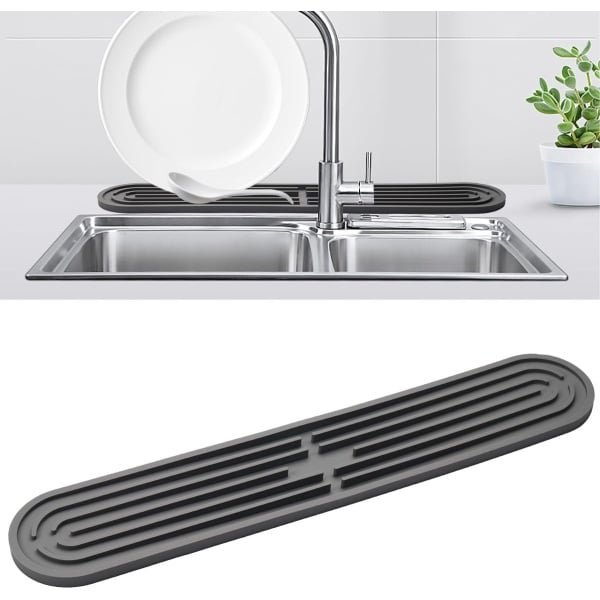 Silicone Drain Mat - Drainer Organizer - Keuken Sink Accessoire - 43 x 8 cm