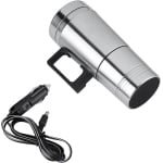 Stainless Steel Elektrische Kookbeker voor Autoverwarming - Isolerende Waterfles voor Thuis, Keuken en Onderweg (24V)