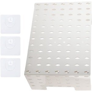Trankielo - Gasfornuis Waterverwarmer Afdekking met Kleefpads | Wand Gemonteerd Opslagrek | Decoratieve Blokkeringsplaat - Keuken Accessoire