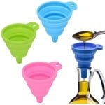 Trechter - Professioneel Trechter - Opvouwbare Siliconen Trechter - Multifunctioneel - Hittebestendig - makkelijk opvouwbaar en op te bergen - Ophangbaar - Koken Keuken Accessoires Gadgets - Groen - 1 stuck