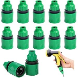 Tuinslang Snelkoppeling en Slanghaspel - 12 stuks - Kunststof - Accessoires voor tuin en keuken