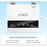 WNHB® Elektrische Doorstroom Boiler Met Thermostaat - Voor Douche En Keuken - Inclusief Douchekop