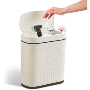 Witte 8L Automatische Elektrische Prullenbak met Sensor - Badkamer Prullenbak, Keuken Prullenbak, Geur- en Waterdicht, Geen Geluid, Aanraakloos