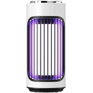 Witte USB-muggenverdelger - 360° UV-muggenverdelger - Muggenafweermiddel voor in de keuken - Muggenafweermiddel voor op de werkbank in het restaurant - Oplaadbare elektrische muggenverdelger